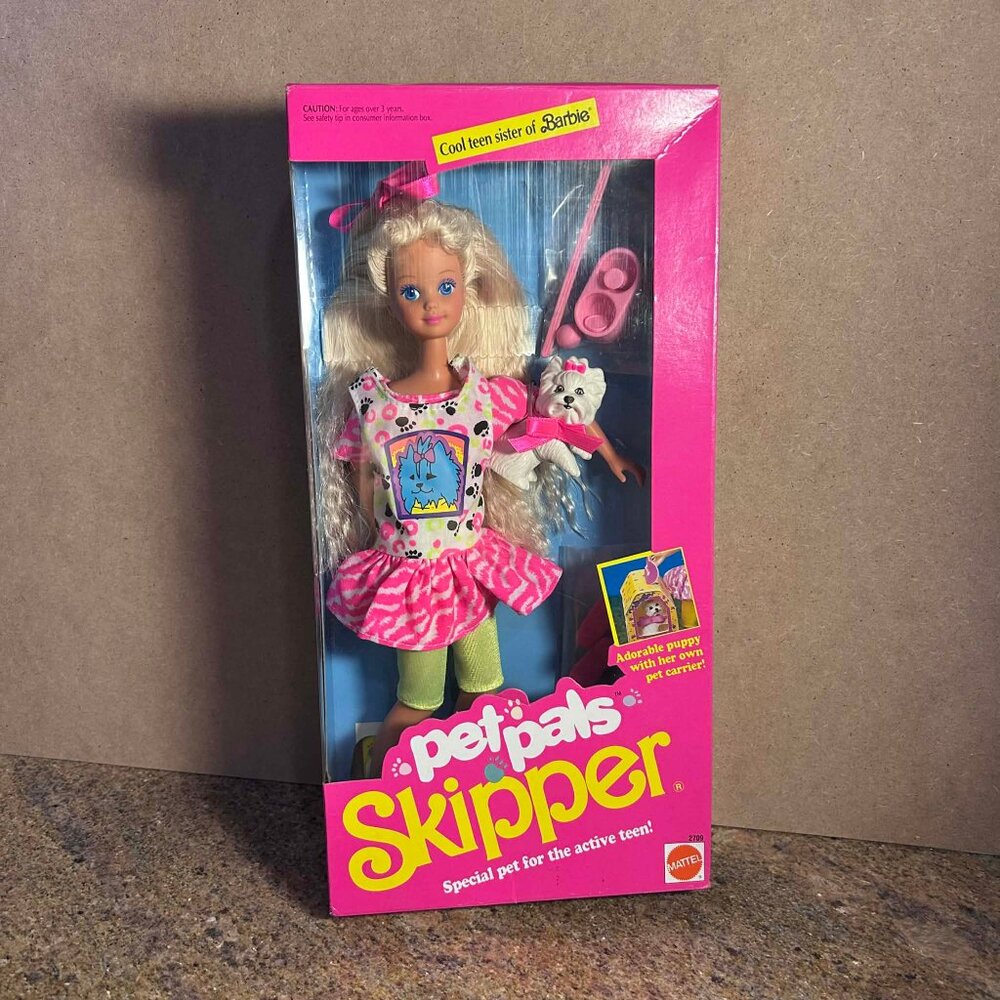 Mattel 1991 “Skipper - Pet Pals” Barbie Doll *NEW*